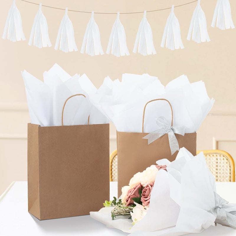 Simetufy White Tissue Paper for Gift Bags, 115 Sheets of 14 x 20 Inches White Wrapping Paper, Gift Wrapping Tissue Paper Bulk for Crafts, Holiday, Birthday, Christmas, Party Decor and DIY Crafts - Image 4